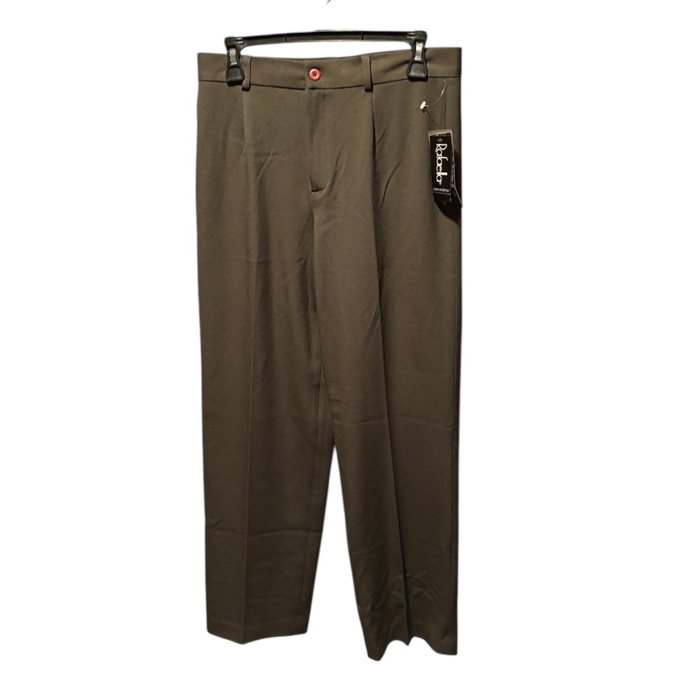 Rafaella Women's Double Stretch Dress Pants in Olive Size 8 NWT